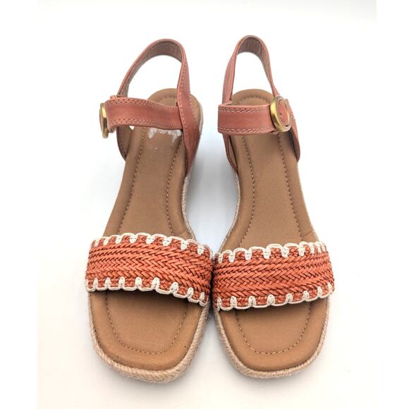 Söfft Inez Espadrille Wedge Sandal Open Toe Women's Papaya Size US7M EU37.5 - Picture 12 of 13